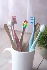 clean toothbrushes