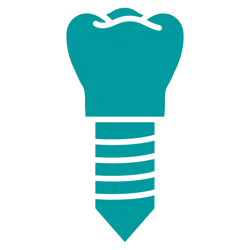 cartoon of dental implants